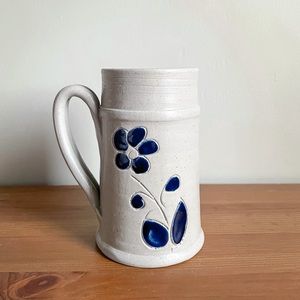 Cobalt Salt Glaze Handmade Mug